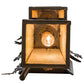Meyda Lighting Pine Branch 8" 2-Light Antique Copper Valley View Wall Sconce With Beige Iridescent Shade Glass