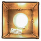 Meyda Lighting Pine Branch 8" Antique Copper Valley View Pendant Light With Amber Mica Shade Glass