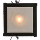 Meyda Lighting Pine Branch 8" Cafe Noir Mini Pendant Light With Frosted Seeded Shade Glass