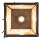 Meyda Lighting Pine Branch 8" Timeless Bronze Valley View Mini Pendant Light With Beige Iridescent Shade Glass