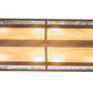 Meyda Lighting Pine Lake 42" 8-Light Rust Inverted Island Pendant Light With Green & Botticino Idalight Shade Glass