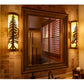Meyda Lighting Pine Tree 6" 2-Light Dark Burnished Antique Copper Wall Sconce With Creme Carrare Idalight Shade Glass