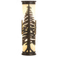 Meyda Lighting Pine Tree 6" 2-Light Dark Burnished Antique Copper Wall Sconce With Creme Carrare Idalight Shade Glass