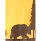 Meyda Lighting Pine Tree and Bear 10" 2-Light Old Red Barn Wall Sconce With Tawnyrock Idalight Shade Glass