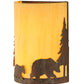 Meyda Lighting Pine Tree and Bear 10" 2-Light Old Red Barn Wall Sconce With Tawnyrock Idalight Shade Glass