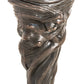 Meyda Lighting Pinecone 15" Mahogany Bronze Mini Table Lamp With Multi-Colored Shade Glass
