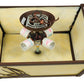 Meyda Lighting Pinecone 16"Sq 4-Light Cafe Noir Semi-flush Mount Light With Beige Botticino Idalight Shade
