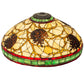 Meyda Lighting Pinecone 22" Multi-Colored Stained Shade Glass