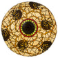 Meyda Lighting Pinecone 24" 4-Light Antique Copper Semi-flush Mount Ceiling Light With Multi-Colored Shade Glass