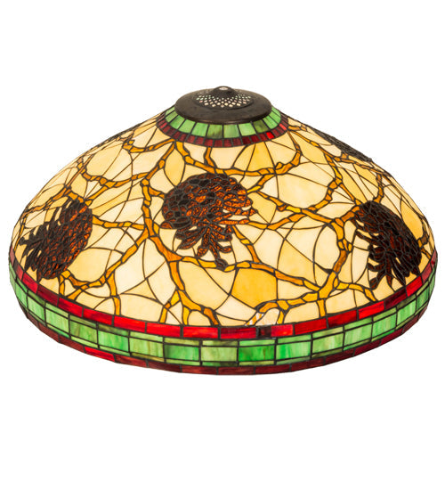 Meyda Lighting Pinecone 24" Multi-Colored Shade Glass