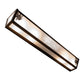 Meyda Lighting Pinecone 36" 4-Light Dark Burnished Antique Copper Vanity Light With White Opal Shade Glass