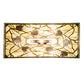 Meyda Lighting Pinecone 39" 3-Light Mahogany Bronze Mission Island Pendant Light With Multi-Colored Shade Glass