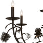 Meyda Lighting Pinecone 42" 8-Light Chestnut Chandelier
