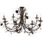 Meyda Lighting Pinecone 42" 8-Light Chestnut Chandelier