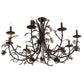 Meyda Lighting Pinecone 42" 8-Light Chestnut Chandelier