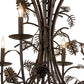 Meyda Lighting Pinecone 42" 8-Light Chestnut Chandelier