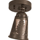 Meyda Lighting Pinecone 5-11" Bronze Swing Arm Flush Mount Light With Silver Mica Shade Glass