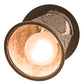 Meyda Lighting Pinecone 5-11" Bronze Swing Arm Flush Mount Light With Silver Mica Shade Glass