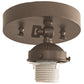 Meyda Lighting Pinecone 5-11" Bronze Swing Arm Flush Mount Light With Silver Mica Shade Glass