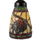 Meyda Lighting Pinecone 5" Mini Pendant Light With Stained Shade Glass