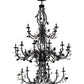 Meyda Lighting Pinecone 60" 24-Light 3-Tier Chestnut Chandelier With Faux Candlelight