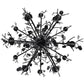 Meyda Lighting Pinecone 60" 24-Light 3-Tier Chestnut Chandelier With Faux Candlelight