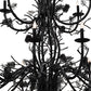 Meyda Lighting Pinecone 60" 24-Light 3-Tier Chestnut Chandelier With Faux Candlelight