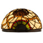 Meyda Lighting Pinecone 8" Bronze Wall Sconce With Multi-Colored Shade Glass
