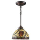 Meyda Lighting Pinecone 8" Mini Pendant Light With Stained Shade Glass