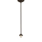 Meyda Lighting Pinecone 8" Oil Rubbed Bronze Mini Pendant Light With Multi-Colored Shade Glass
