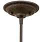 Meyda Lighting Pinecone 8" Oil Rubbed Bronze Mini Pendant Light With Multi-Colored Shade Glass