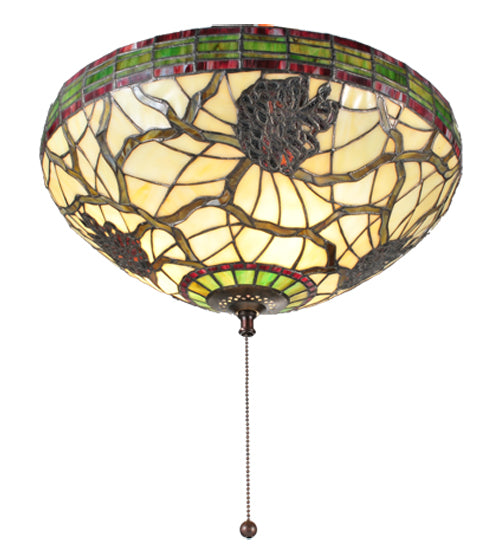 Meyda Lighting Pinecone Dome 16" Dome Flush Mount Lighting