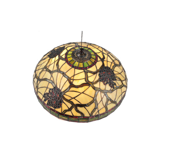 Meyda Lighting Pinecone Dome 16" Dome Flush Mount Lighting