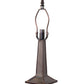 Meyda Lighting Pinecone Mission 15" Mahogany Bronze Mini Table Lamp With Multi-Colored Stained Shade Glass
