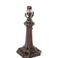 Meyda Lighting Pinecone Ridge 20" Mahogany Bronze Table Lamp With Multi-Colored Stained Shade Glass