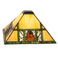 Meyda Lighting Pinecone Ridge 20" Multi-Colored Shade Glass