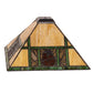 Meyda Lighting Pinecone Ridge 20" Multi-Colored Shade Glass