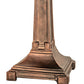 Meyda Lighting Pinecone Ridge 24" 2-Light Mahogany Bronze Table Lamp With Multi-Colored Shade Glass