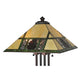 Meyda Lighting Pinecone Ridge 25" Multi-Colored Shade Glass