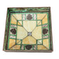 Meyda Lighting Pinecone Ridge 38" Green & Beige Stained Shade Glass