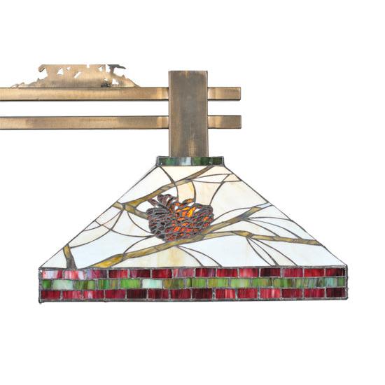 Meyda Lighting Pinecone Tall Pines 40" 2-Light Antique Copper Island Pendant Light
