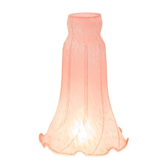 Meyda Lighting Pink Pond Lily 4" Pink Shade Glass