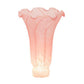 Meyda Lighting Pink Pond Lily 4" Pink Shade Glass
