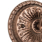 Meyda Lighting Pink Pond Lily 5" Mahogany Bronze Victorian Wall Sconce With Pink Shade Glass