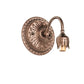 Meyda Lighting Pink Pond Lily 5" Mahogany Bronze Victorian Wall Sconce With Pink Shade Glass