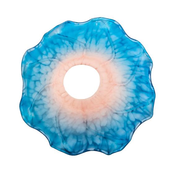 Meyda Lighting Pink/Blue Pond Lily 4" Pink and Blue Shade Glass