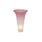 Meyda Lighting Pink/White Pond Lily 3" Pink & White Shade Glass