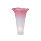 Meyda Lighting Pink/White Pond Lily 3" Pink & White Shade Glass