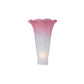 Meyda Lighting Pink/White Pond Lily 3" Pink & White Shade Glass