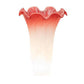 Meyda Lighting Pink/White Pond Lily 4" Pink & White Shade Glass